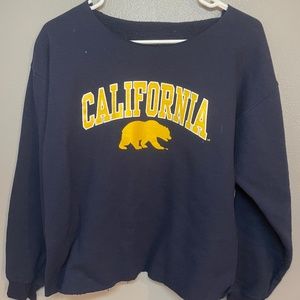 California Raw Hem Crewneck